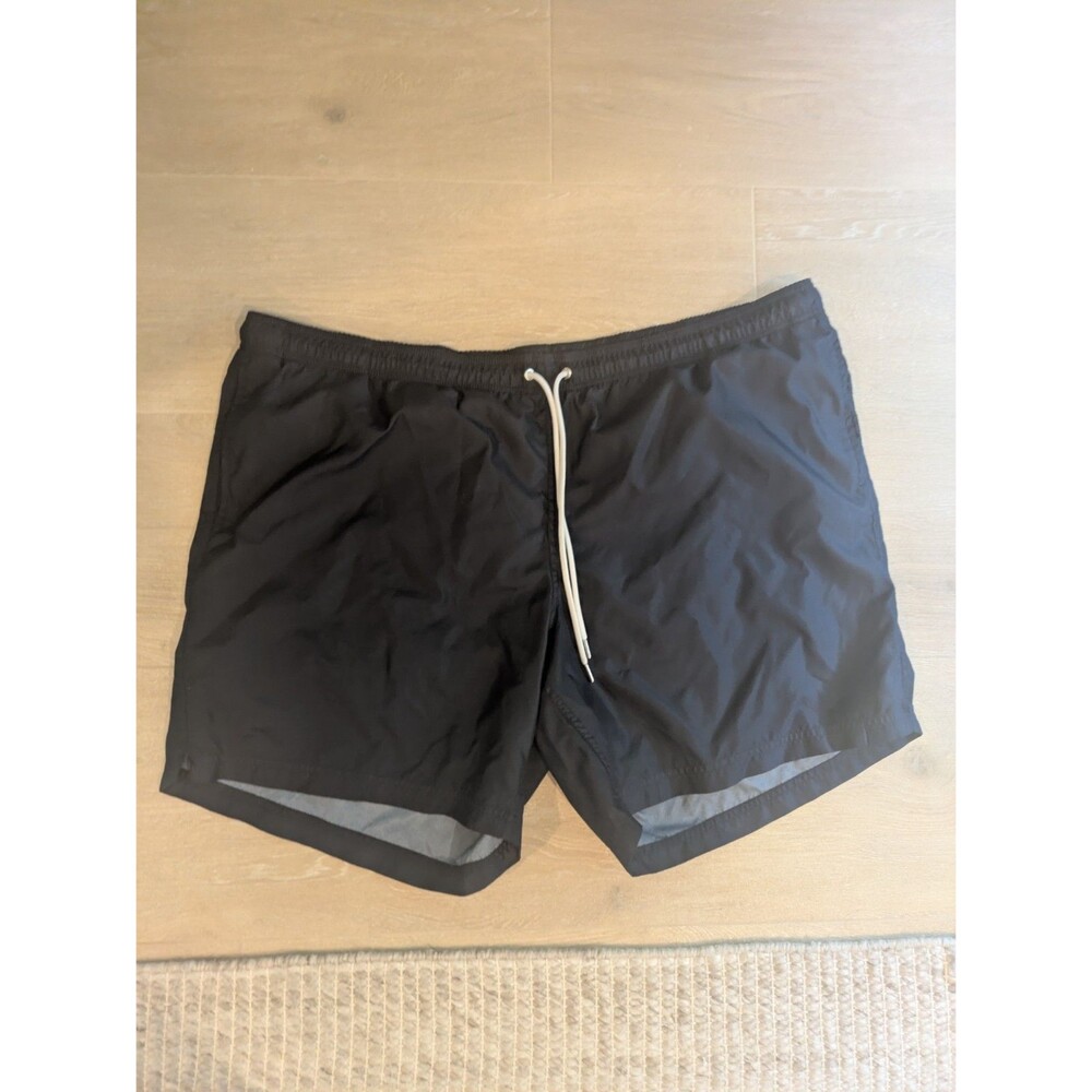 Lands End Mens Big And Tall Board Swim Shorts Size 4XL Navy Blue